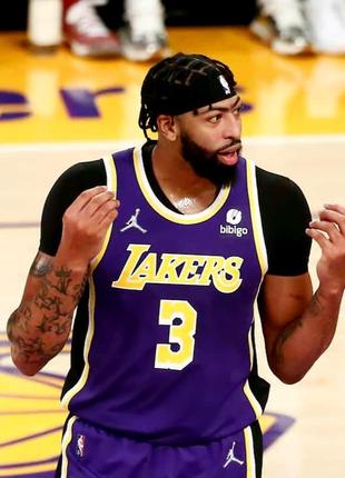Баскетбольна форма la lakers denim jordan edition