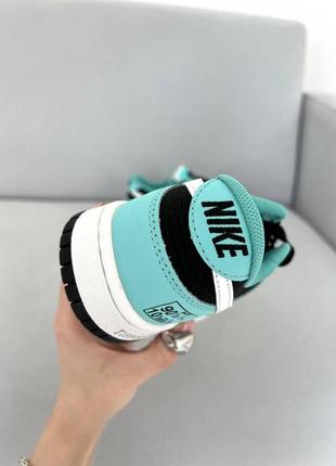 Топ 🔥 кожаные кроссовки nike sb dunk low tiffany9 фото