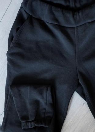 Чорні брюки джоггери6 фото