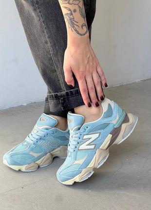 Кроссовки женские и мужские new balance 9060 blue haze