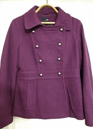 Яркая, красивая шерстяная куртка h&amp;m, р. 42