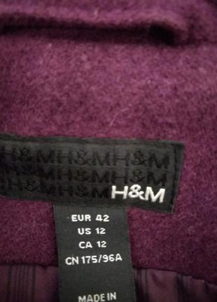 Яркая, красивая шерстяная куртка h&amp;m, р. 424 фото