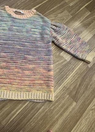 Вязаная кофточка свитер девочке3 фото