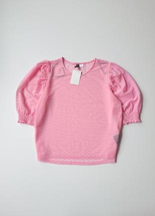 Рожева блуза в горошокк  divided1 фото