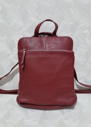 Кожаный рюкзак-сумка vera pelle