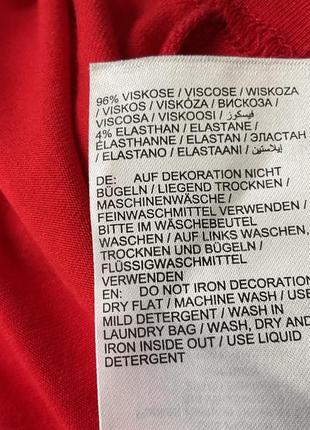 Блузка червона, віскозна, батал,німецька/50/52/brend ulla popken5 фото