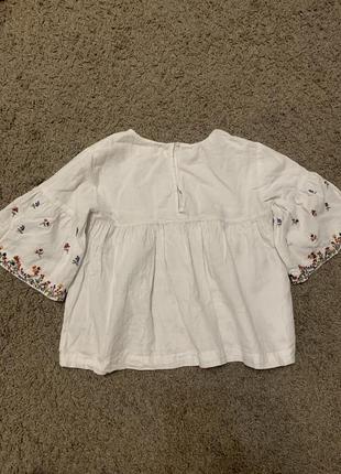 Блуза zara. розмір 122 (7 років).3 фото