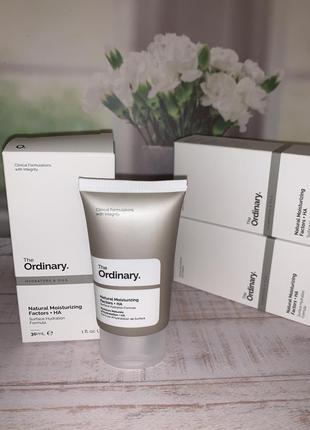 Натуральні зволожуючі фактори the ordinary natural moisturizing factors крем з гіалуроновою кислотою