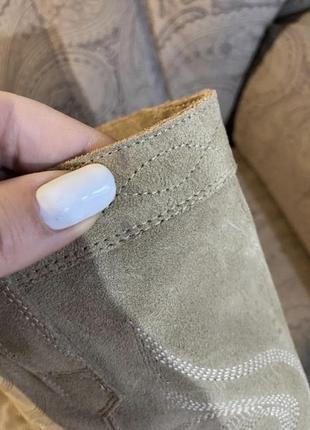 Нові шикарні високі замшеві чоботи козаки 39 р zara