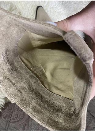 Нові шикарні високі замшеві чоботи козаки 39 р zara