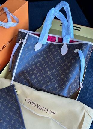 Шкіряна сумка в стилі louis vuitton