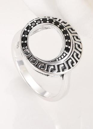 Серебряное кольцо "греческая волна"2 фото