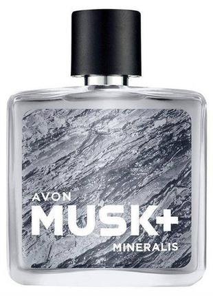Avon туалетная вода musk+ mineralis для него 75 мл