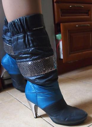 Fornarina чоботи — дутики 36 італі зручні каблуки7 фото