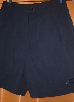 Удобные объемные шорты темно-синие почти черные австрия км17896 фото