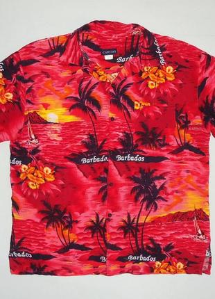 Рубашка  гавайская cartini barbados rayon гавайка (xl)