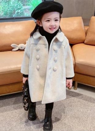 Неймовірно стильне вовняне пальто для діток 💕