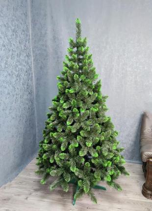 Елка "лидия зеленая с салатовыми кончиками искусственная новогодняя 1.50м