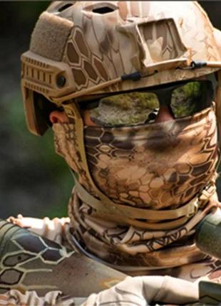Балаклава маска камуфляжная (войсковая, тактическая, мультикам, мафия, ниндзя,...