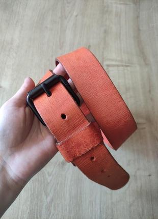 Шикарный мужской кожаный ремень  echtes leder ,италия, р.90.