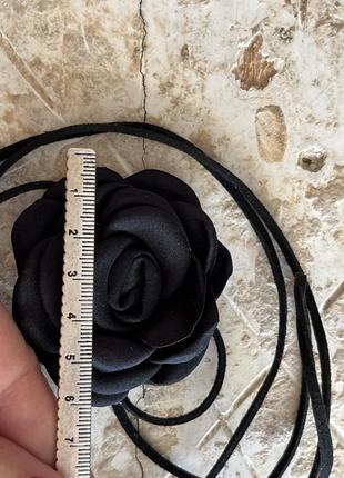 Оригинальный чокер роза на шею6 фото