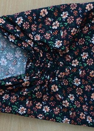 Блуза , цветочный принт tu, большой размер6 фото