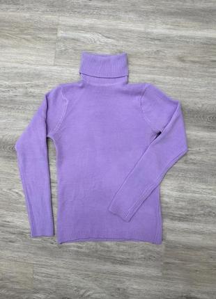 Гольф светр бузковий з довгим рукавом