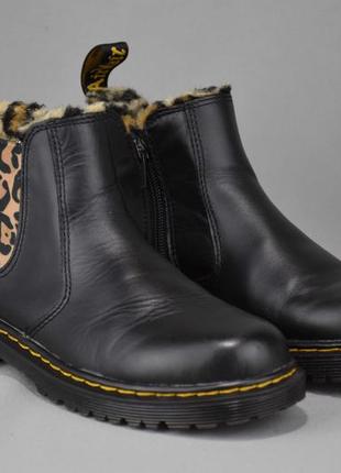 Dr. martens 2976 leonore leo ботинки челси зимние женские кожаные. оригинал. 34 р./22 см.2 фото