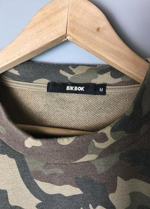 Bikbok long camo sweatshirt свитшот удлиненный rap y2k carhartt dickies nike streetwear6 фото