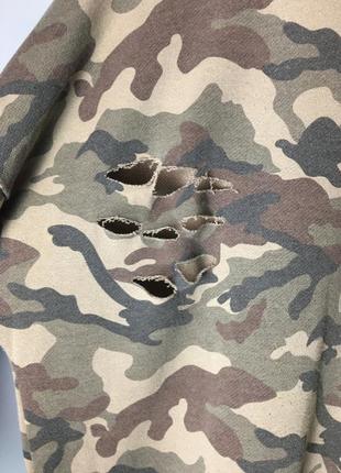 Bikbok long camo sweatshirt свитшот удлиненный rap y2k carhartt dickies nike streetwear5 фото