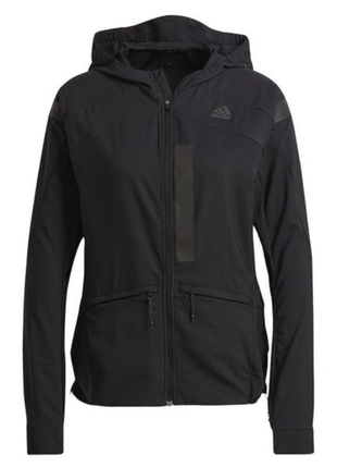 Женская спортивная ветровка adidas marathon jacket black (gn2726)5 фото