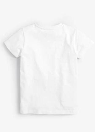 Набор белых футболок next на мальчика 8 лет ( 2 шт)3 фото