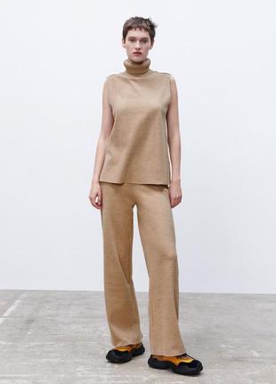 Топ водолазка бежевая бежевый толстый бежевый
