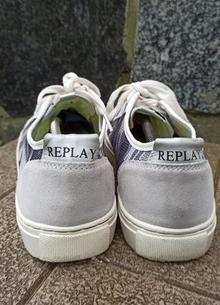 Комфортные кожаные кроссовки replay9 фото