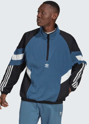 Чоловічий флісовий реглан adidas rekive polar fleece sweatshirt hk7362 loose fit