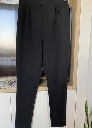 Трикотажные брюки с высокой посадкой на высокий рост р.125 фото