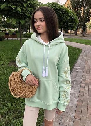 Худи вышиванка, худи с вышивкой, кофта с вышивкой,