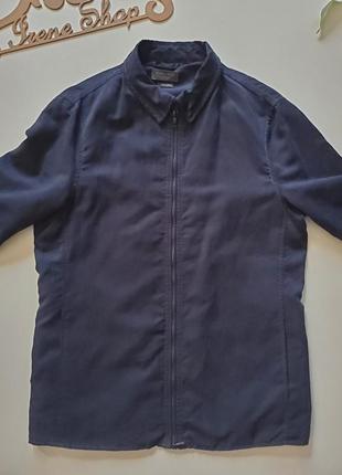 Фирменная куртка ветровка рубашка под замш zara, размер м3 фото