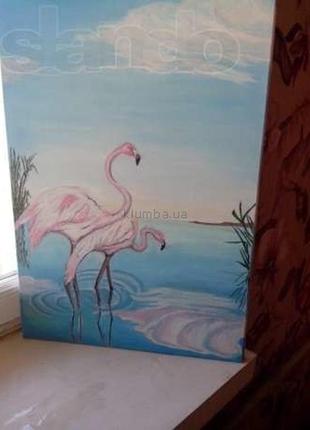 Картина фламинго обмен