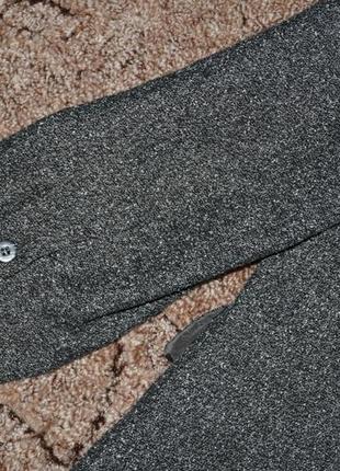 Класичний сірий піджак на двох гудзиках8 фото