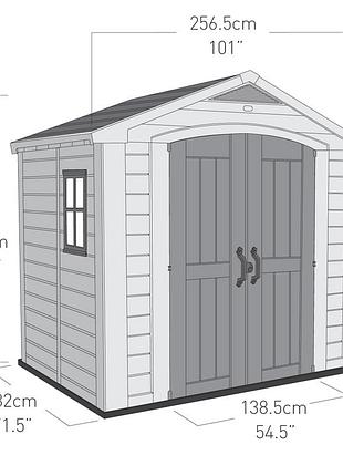 Садовый домик keter factor 8х6 10