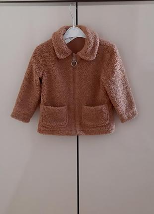 Стильная демисезонная шубка palomino 92 размера.