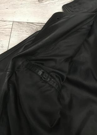 Брендовая кожаная куртка натуральный большой размер6 фото