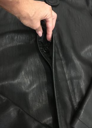 Брендовая кожаная куртка натуральный большой размер5 фото