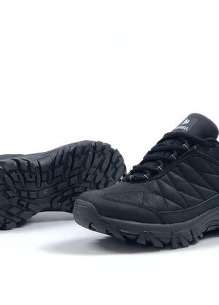 Чоловічі утеплені кросівки merrell ice cap moc ii, чорні кросівки мерелл мок 2 / чоловічі термо кросівки на осінь - зиму5 фото