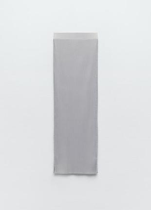 Длинная юбка в рубчик zara, коллекция 2023 года, размер m7 фото