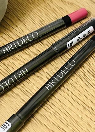 Оригінал водостійкий олівець для губ artdeco soft lip liner waterproof 186 оригинал водостойкий карандаш для губ7 фото