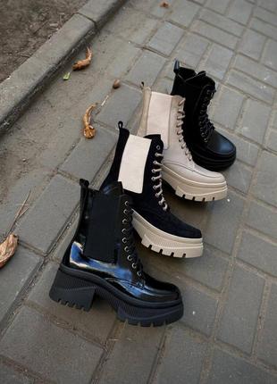 Натуральные кожаные и замшевые демисезонные и зимние ботинки