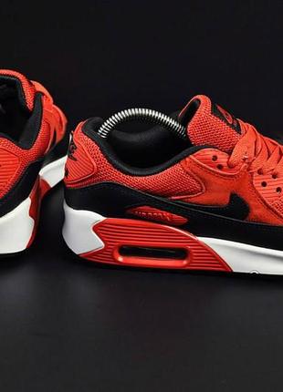 Nike air max 90 red &amp; black4 фото