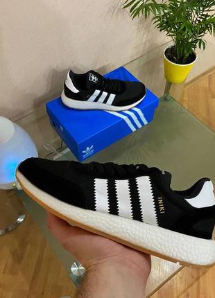 Adidas iniki runner (чорно-білі)